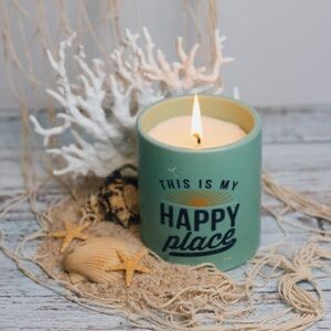 Life is Good Premium Soy Candle “This is My Happy Place” -- NWT